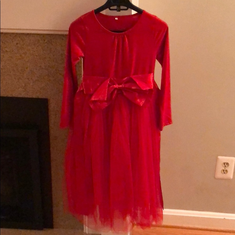 Girls long holiday dress